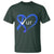 Funny Check Your Colon Colorectal Cancer Awareness T Shirt Dark Blue Ribbon Heart