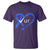 Funny Check Your Colon Colorectal Cancer Awareness T Shirt Dark Blue Ribbon Heart