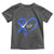 Funny Check Your Colon Colorectal Cancer Awareness Toddler T Shirt Dark Blue Ribbon Heart