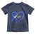 Funny Check Your Colon Colorectal Cancer Awareness Toddler T Shirt Dark Blue Ribbon Heart