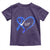 Funny Check Your Colon Colorectal Cancer Awareness Toddler T Shirt Dark Blue Ribbon Heart