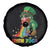 Funny Irish Yoga St Patrick's Day Beer Drinking Spare Tire Cover Drunk Leprechaun