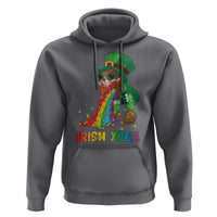 Funny Irish Yoga St Patrick's Day Beer Drinking Hoodie Drunk Leprechaun