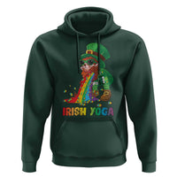 Funny Irish Yoga St Patrick's Day Beer Drinking Hoodie Drunk Leprechaun