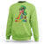 Funny Irish Yoga St Patrick's Day Beer Drinking Sweatshirt Drunk Leprechaun