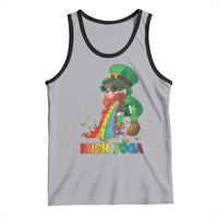 Funny Irish Yoga St Patrick's Day Beer Drinking Tank Top Drunk Leprechaun