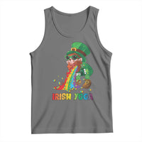 Funny Irish Yoga St Patrick's Day Beer Drinking Tank Top Drunk Leprechaun