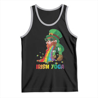 Funny Irish Yoga St Patrick's Day Beer Drinking Tank Top Drunk Leprechaun