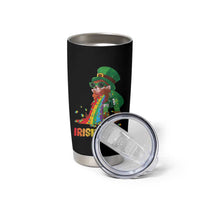 Funny Irish Yoga St Patrick's Day Beer Drinking Tumbler Cup Drunk Leprechaun - Wonder Print Shop