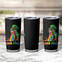 Funny Irish Yoga St Patrick's Day Beer Drinking Tumbler Cup Drunk Leprechaun - Wonder Print Shop