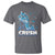 Crush Colon Cancer T Shirt Colorectal Cancer Awareness Bling Blue Ribbon High Heel