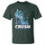 Crush Colon Cancer T Shirt Colorectal Cancer Awareness Bling Blue Ribbon High Heel