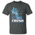 Crush Colon Cancer T Shirt Colorectal Cancer Awareness Bling Blue Ribbon High Heel