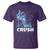 Crush Colon Cancer T Shirt Colorectal Cancer Awareness Bling Blue Ribbon High Heel