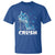 Crush Colon Cancer T Shirt Colorectal Cancer Awareness Bling Blue Ribbon High Heel