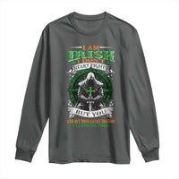 Irish Pride Long Sleeve Shirt I Am Irish I Don't Start Fights But You Can Bet Your Lucky Charms