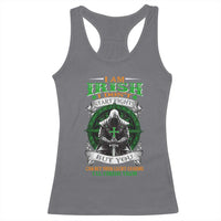 Irish Pride Racerback Tank Top I Am Irish I Don't Start Fights But You Can Bet Your Lucky Charms