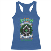 Irish Pride Racerback Tank Top I Am Irish I Don't Start Fights But You Can Bet Your Lucky Charms