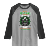 Irish Pride Raglan Shirt I Am Irish I Don't Start Fights But You Can Bet Your Lucky Charms