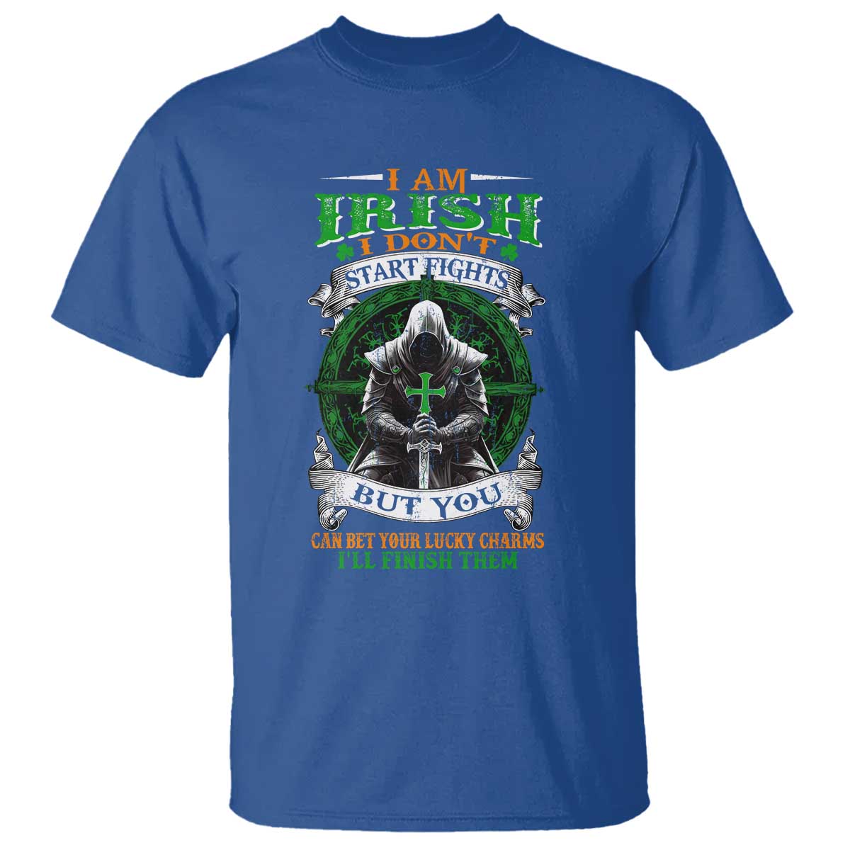 Irish Pride T Shirt I Am Irish I Don't Start Fights But You Can Bet Your Lucky Charms