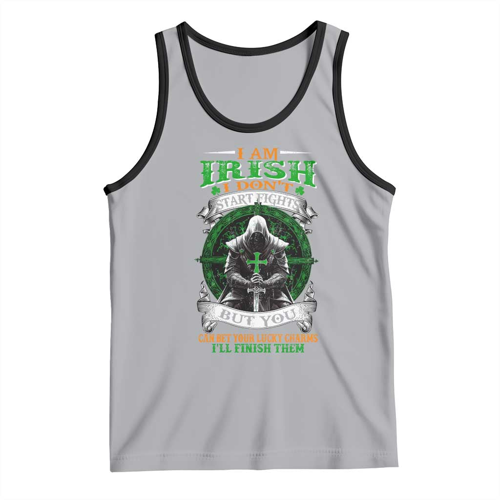 Irish Pride Tank Top I Am Irish I Don't Start Fights But You Can Bet Your Lucky Charms