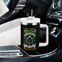 Irish Pride Tumbler With Handle I Am Irish I Don't Start Fights But You Can Bet Your Lucky Charms