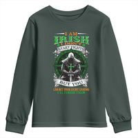 Irish Pride Youth Sweatshirt I Am Irish I Don't Start Fights But You Can Bet Your Lucky Charms