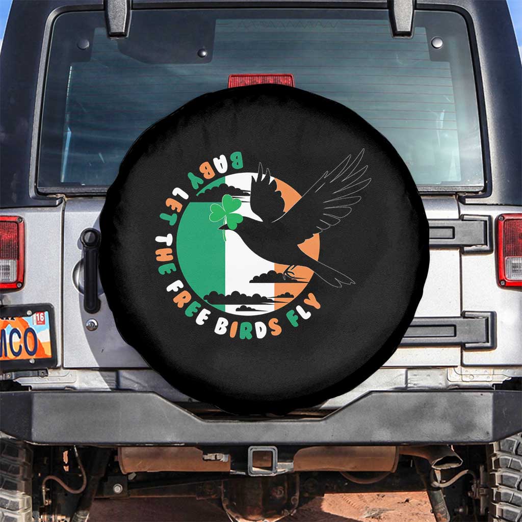 Irish Pride Spare Tire Cover Baby Let The Free Birds Fly Ireland Flag Shamrock