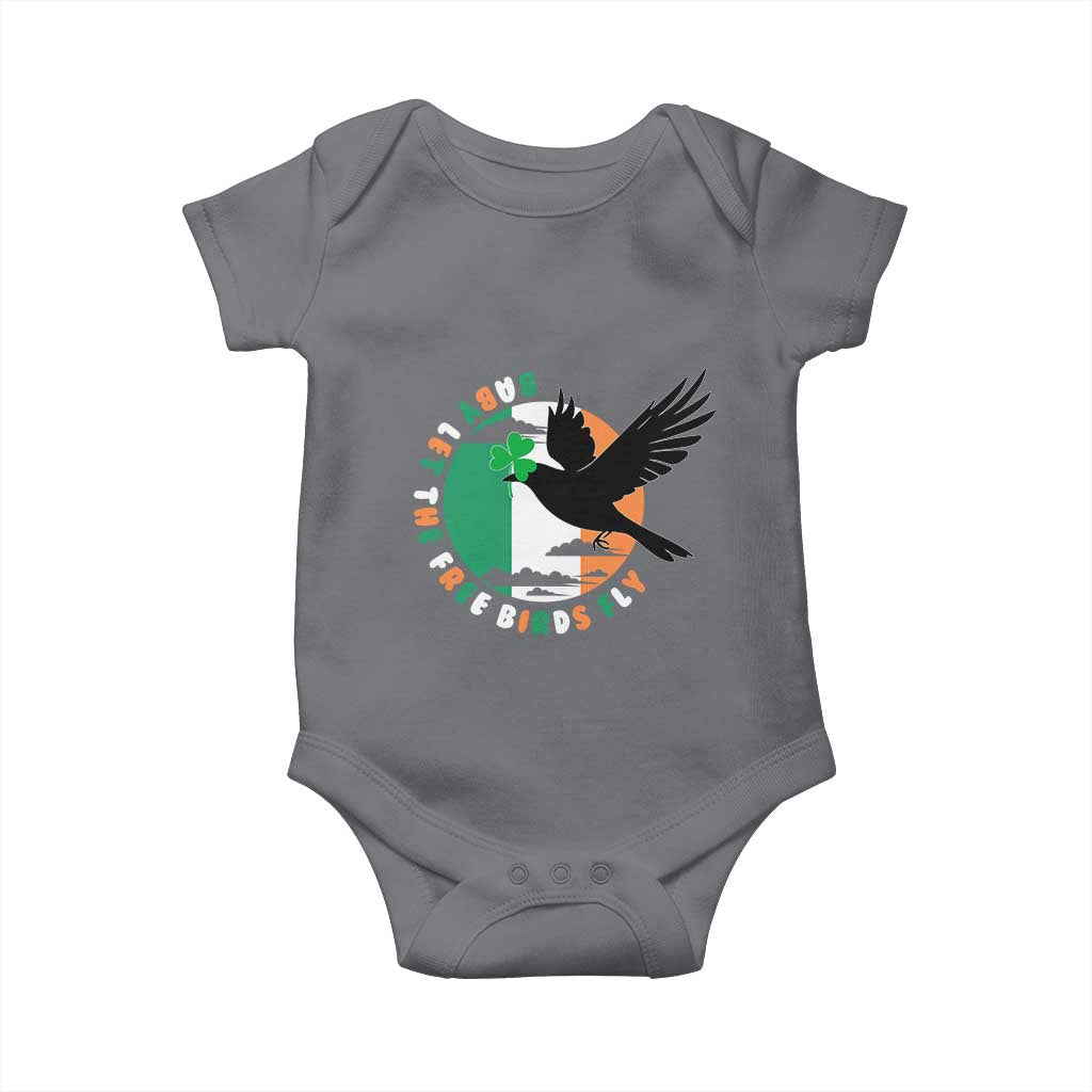 Irish Pride Baby Onesie Baby Let The Free Birds Fly Ireland Flag Shamrock