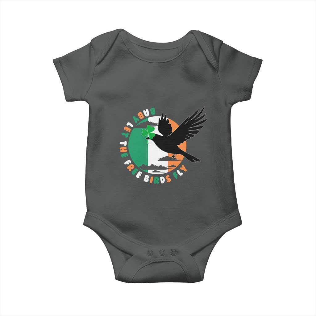 Irish Pride Baby Onesie Baby Let The Free Birds Fly Ireland Flag Shamrock