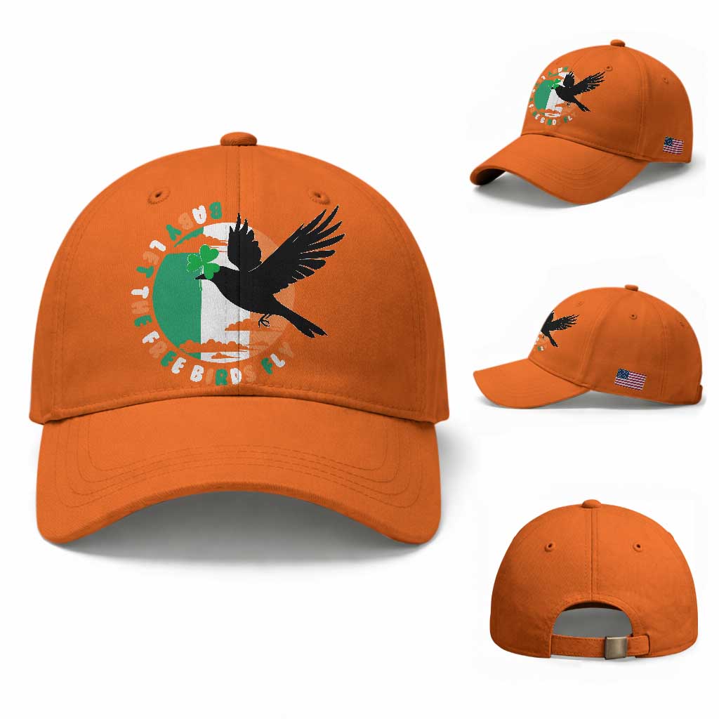 Irish Pride Baseball Cap Baby Let The Free Birds Fly Ireland Flag Shamrock