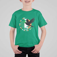 Irish Pride T Shirt For Kid Baby Let The Free Birds Fly Ireland Flag Shamrock