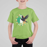 Irish Pride T Shirt For Kid Baby Let The Free Birds Fly Ireland Flag Shamrock