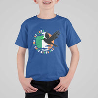 Irish Pride T Shirt For Kid Baby Let The Free Birds Fly Ireland Flag Shamrock