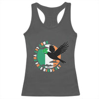 Irish Pride Racerback Tank Top Baby Let The Free Birds Fly Ireland Flag Shamrock
