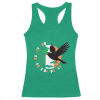 Irish Pride Racerback Tank Top Baby Let The Free Birds Fly Ireland Flag Shamrock