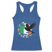 Irish Pride Racerback Tank Top Baby Let The Free Birds Fly Ireland Flag Shamrock