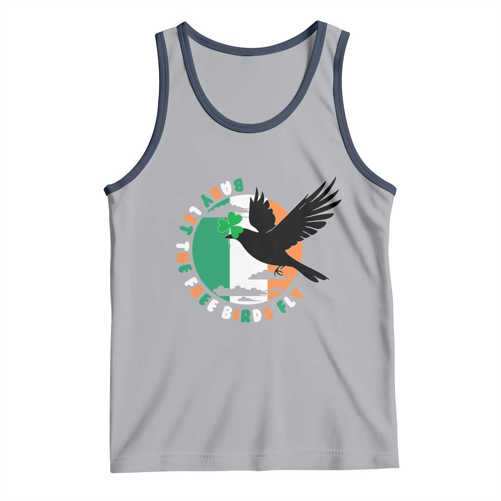 Irish Pride Tank Top Baby Let The Free Birds Fly Ireland Flag Shamrock