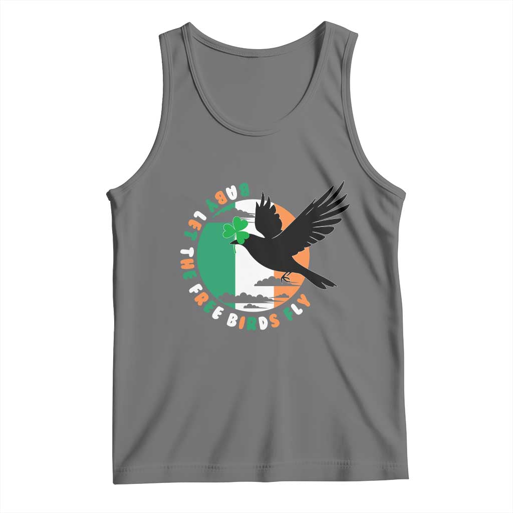 Irish Pride Tank Top Baby Let The Free Birds Fly Ireland Flag Shamrock