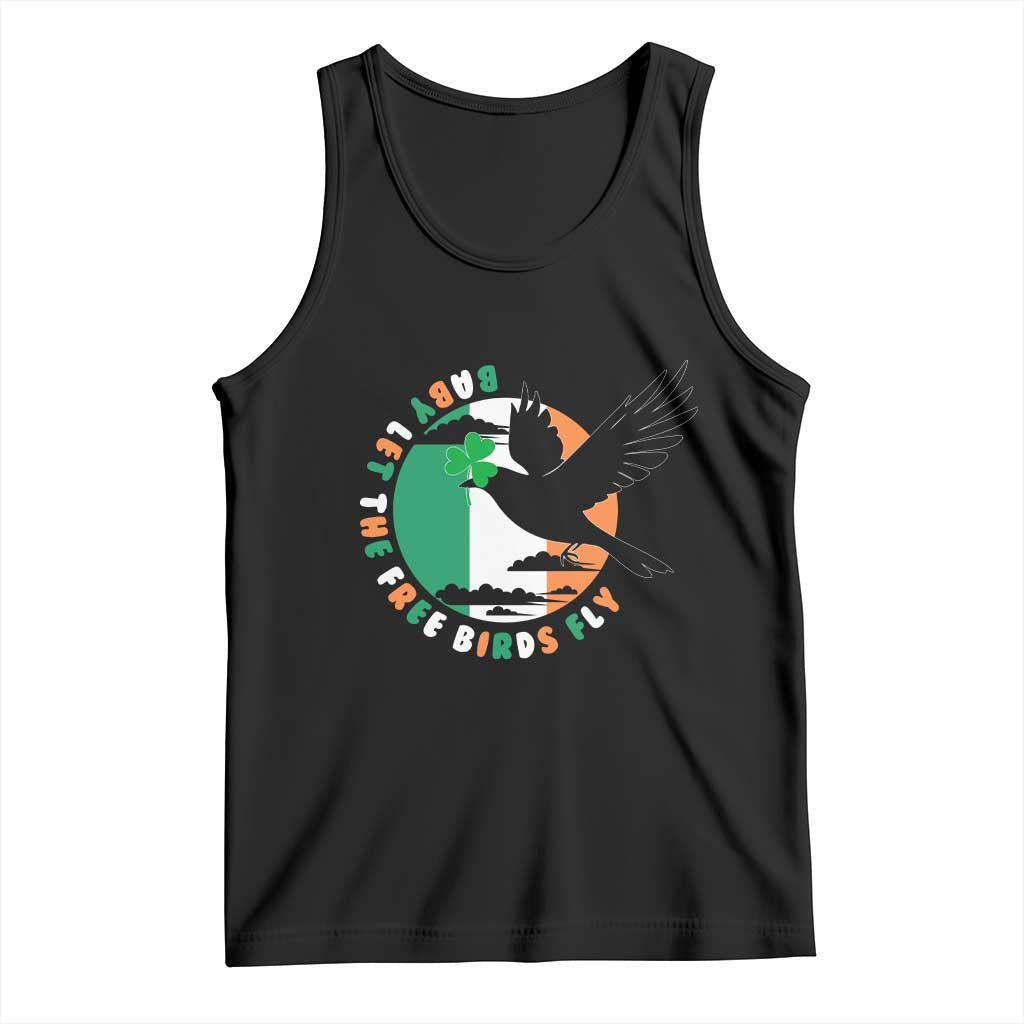 Irish Pride Tank Top Baby Let The Free Birds Fly Ireland Flag Shamrock