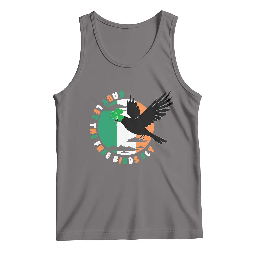 Irish Pride Tank Top Baby Let The Free Birds Fly Ireland Flag Shamrock