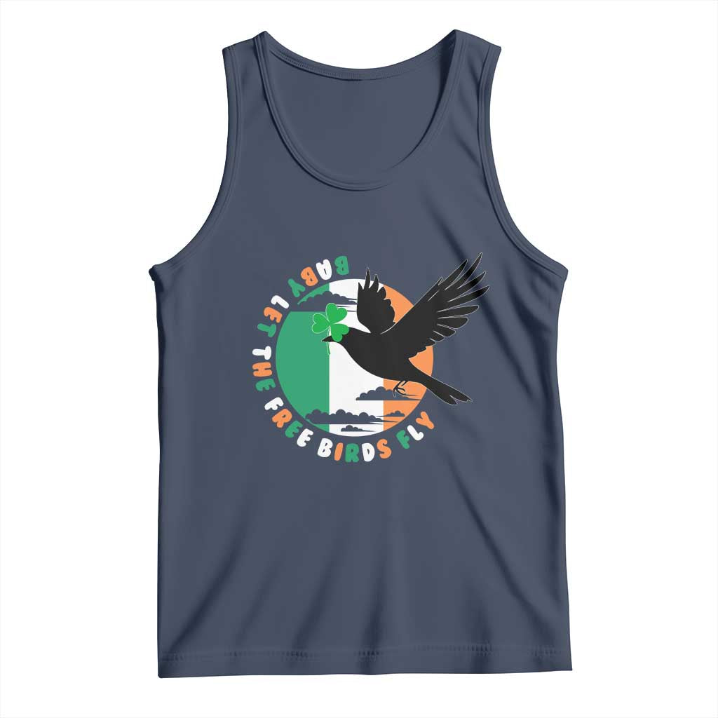 Irish Pride Tank Top Baby Let The Free Birds Fly Ireland Flag Shamrock