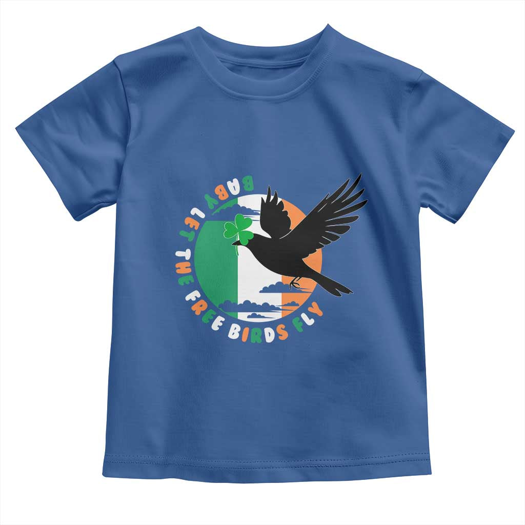 Irish Pride Toddler T Shirt Baby Let The Free Birds Fly Ireland Flag Shamrock