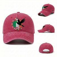 Irish Pride Washed Cotton Baseball Cap Baby Let The Free Birds Fly Ireland Flag Shamrock