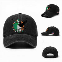 Irish Pride Washed Cotton Baseball Cap Baby Let The Free Birds Fly Ireland Flag Shamrock