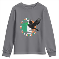 Irish Pride Youth Sweatshirt Baby Let The Free Birds Fly Ireland Flag Shamrock