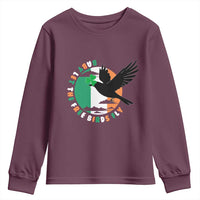 Irish Pride Youth Sweatshirt Baby Let The Free Birds Fly Ireland Flag Shamrock