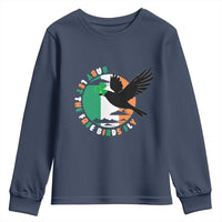 Irish Pride Youth Sweatshirt Baby Let The Free Birds Fly Ireland Flag Shamrock