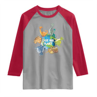 Earth Day Save Our Planet Raglan Shirt Cute Dinosaurs Around World