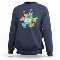 Earth Day Save Our Planet Sweatshirt Cute Dinosaurs Around World
